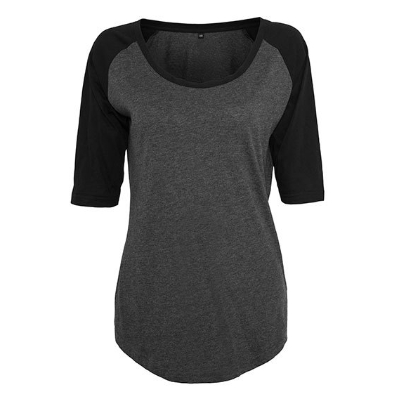Ladies` 3/4 Contrast Raglan Tee