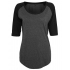 Ladies` 3/4 Contrast Raglan Tee