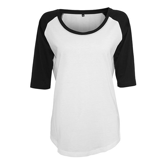 Ladies` 3/4 Contrast Raglan Tee