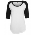 Ladies` 3/4 Contrast Raglan Tee