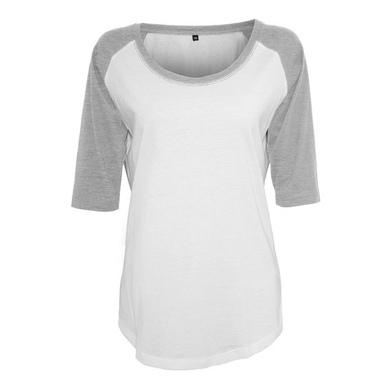 Ladies` 3/4 Contrast Raglan Tee