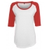 Ladies` 3/4 Contrast Raglan Tee