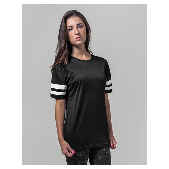Ladies` Mesh Stripe Tee