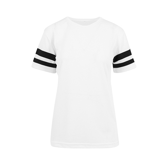 Ladies` Mesh Stripe Tee