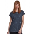 Ladies` Batik Dye Extended Shoulder Tee
