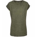 Ladies` Spray Dye Extended Shoulder Tee