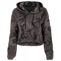 Ladies` Camo Cropped Hoody