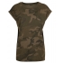 Ladies Camo Extended Shoulder Camo Tee