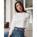 Ladies Terry Cropped Crew
