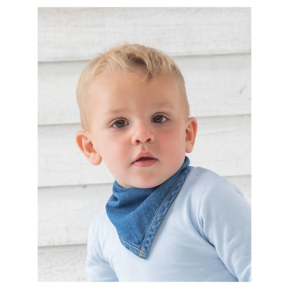 Baby Rocks Denim Bandana Bib