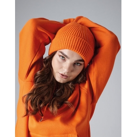 Engineered Knit Ribbed Beanie