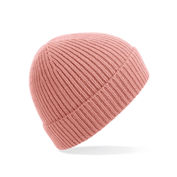 Engineered Knit Ribbed Beanie