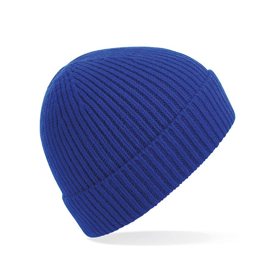 Engineered Knit Ribbed Beanie