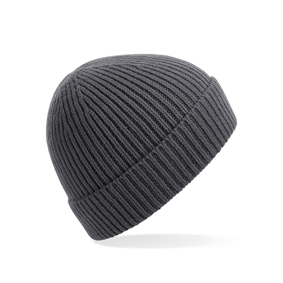 Engineered Knit Ribbed Beanie