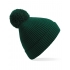 Engineered Knit Ribbed Pom Pom Beanie