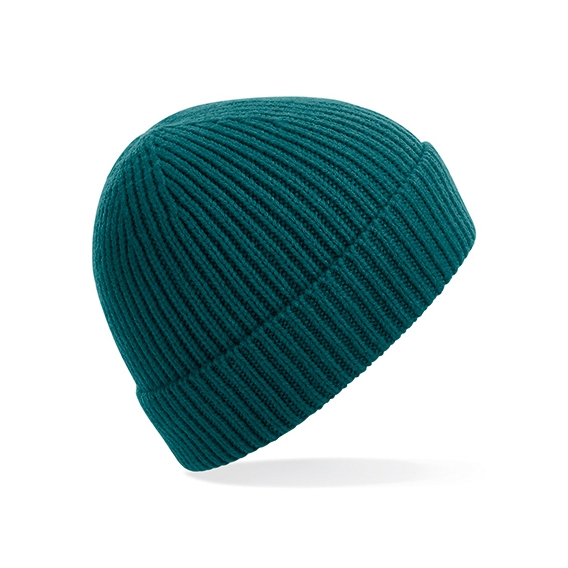 Engineered Knit Ribbed Beanie