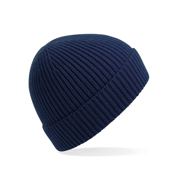 Engineered Knit Ribbed Beanie