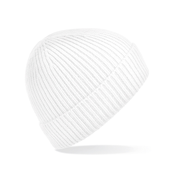 Engineered Knit Ribbed Beanie