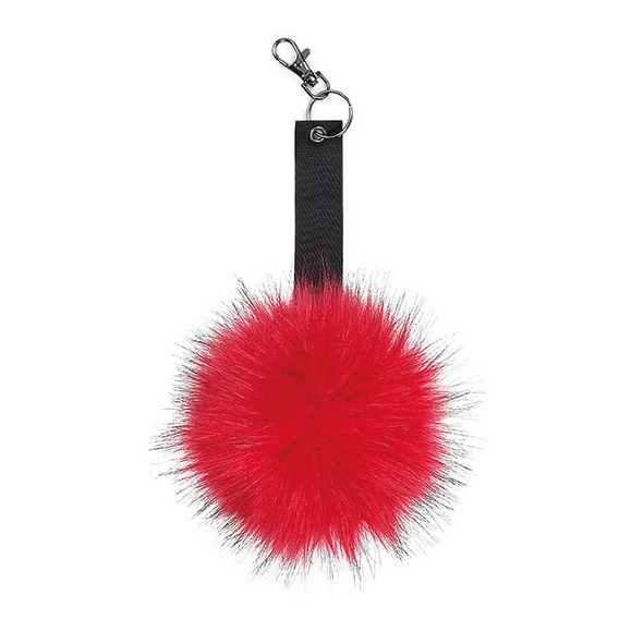 Faux Fur Pop Pom Key Ring