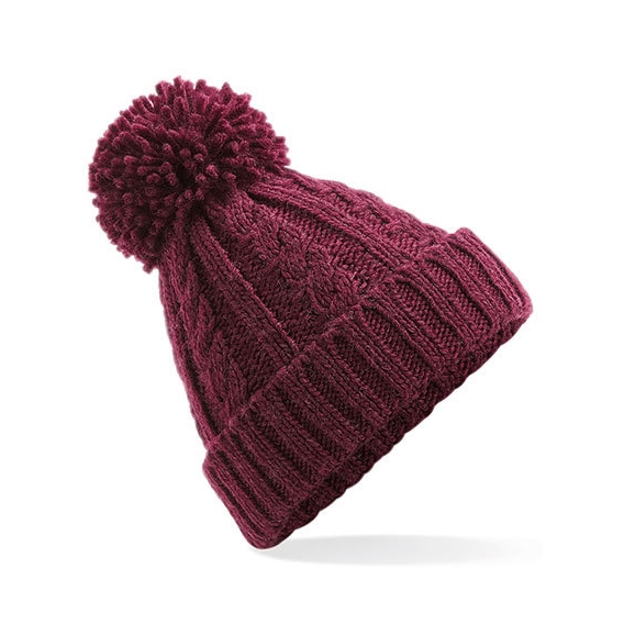 Cable Knit Melange Beanie