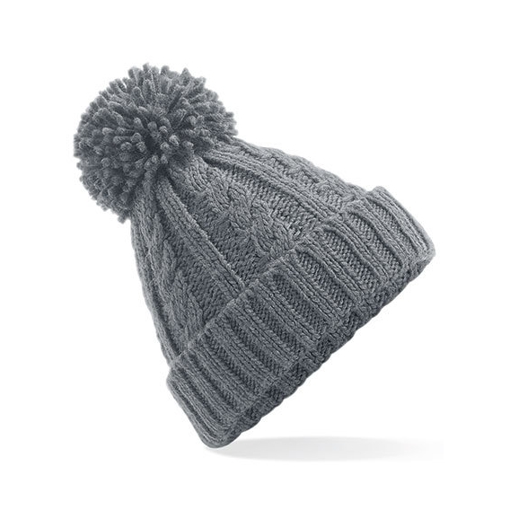 Cable Knit Melange Beanie