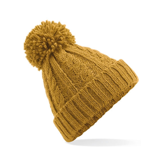 Cable Knit Melange Beanie