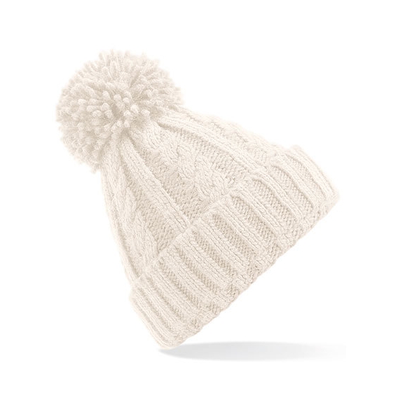 Cable Knit Melange Beanie
