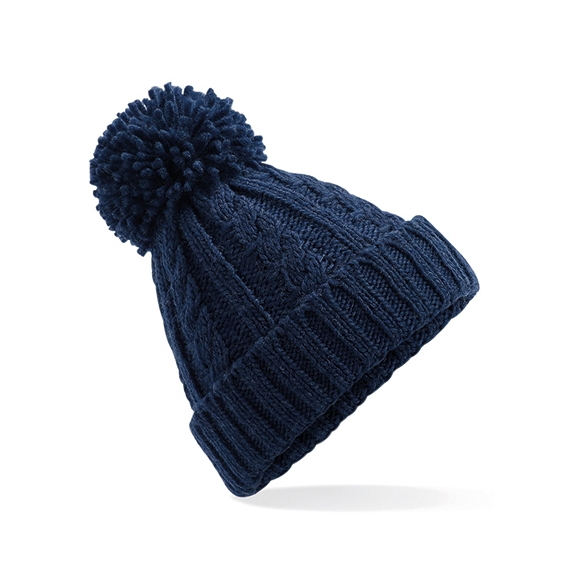 Cable Knit Melange Beanie