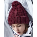 Junior Cable Knit Melange Beanie