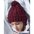 Junior Cable Knit Melange Beanie