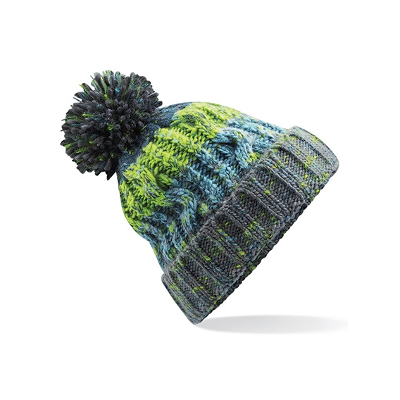 Corkscrew Pom Pom Beanie