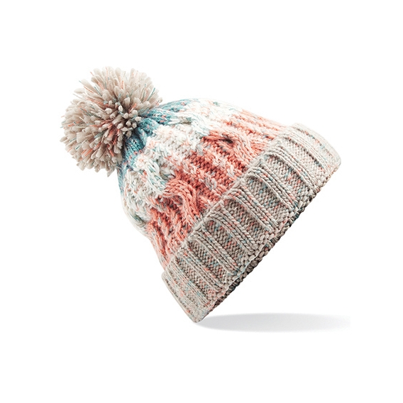 Corkscrew Pom Pom Beanie