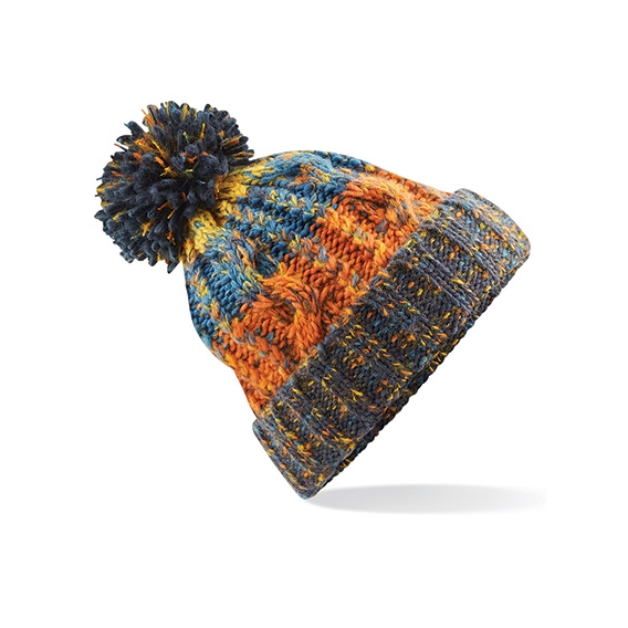 Corkscrew Pom Pom Beanie