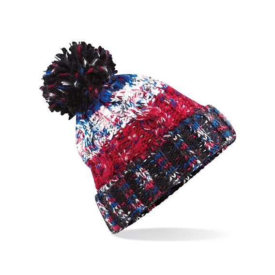 Corkscrew Pom Pom Beanie