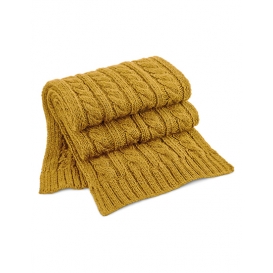 Cable Knit Melange Scarf