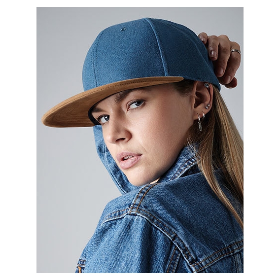 Suede Peak Snapback