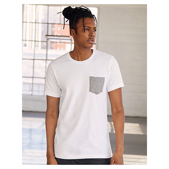 Men`s Jersey Short Sleeve Pocket Tee