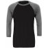 Unisex 3 / 4 Sleeve Baseball T-Shirt