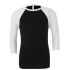Unisex 3 / 4 Sleeve Baseball T-Shirt