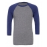 Unisex 3 / 4 Sleeve Baseball T-Shirt