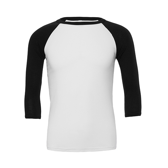 Unisex 3 / 4 Sleeve Baseball T-Shirt