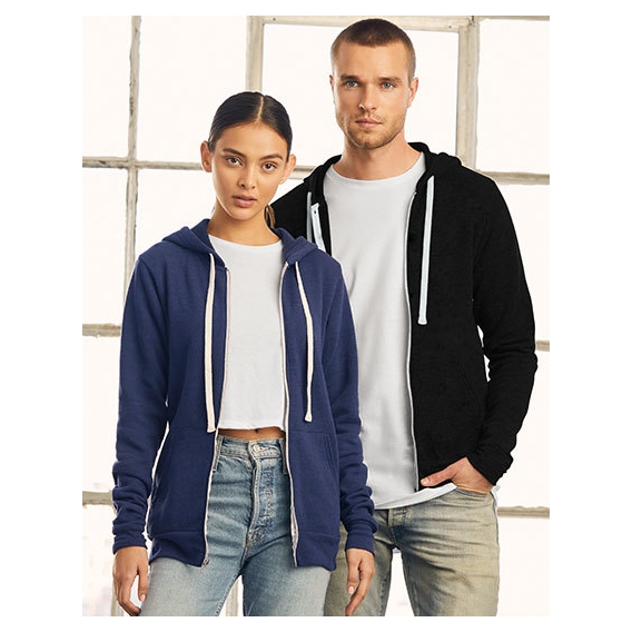 Unisex Triblend Full Zip Hoodie