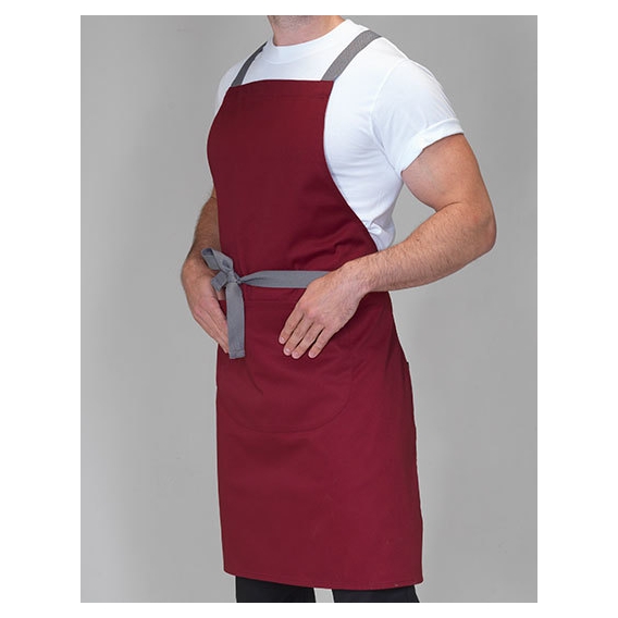 Apron with Grey Ties Crossover