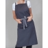 Apron with Grey Ties Crossover