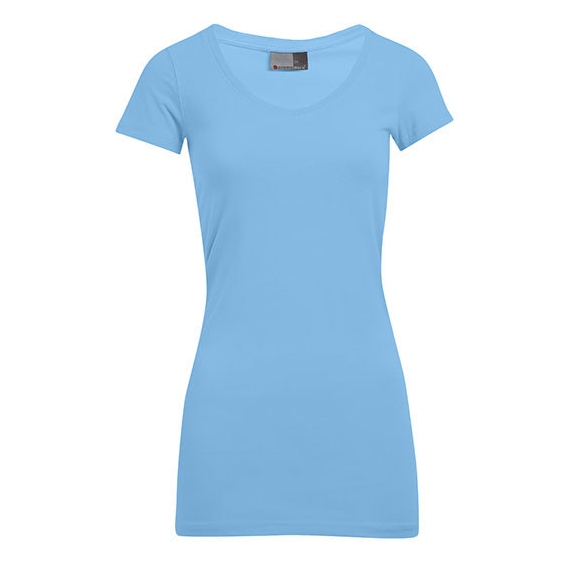 Women`s Slim Fit V-Neck-T Long