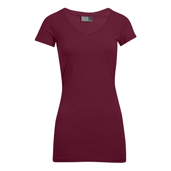 Women`s Slim Fit V-Neck-T Long