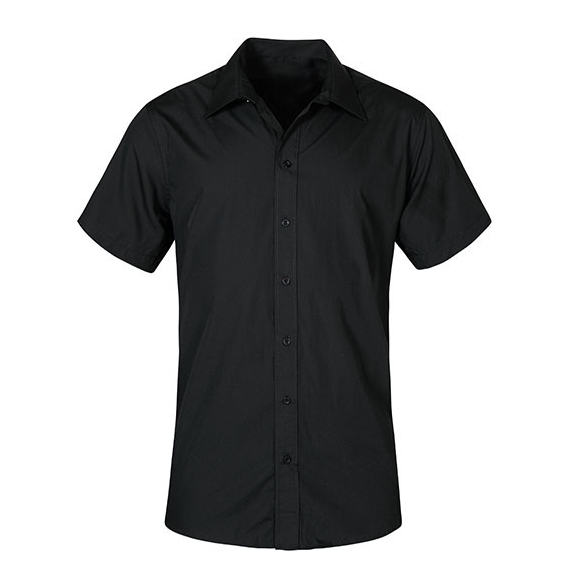 Men`s Poplin Shirt Short Sleeve