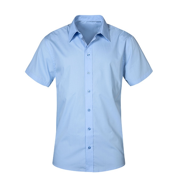 Men`s Poplin Shirt Short Sleeve