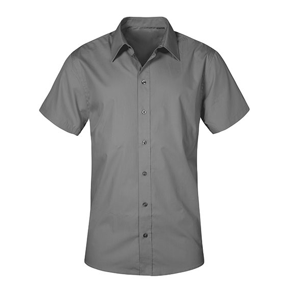 Men`s Poplin Shirt Short Sleeve