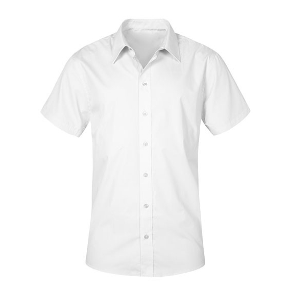 Men`s Poplin Shirt Short Sleeve